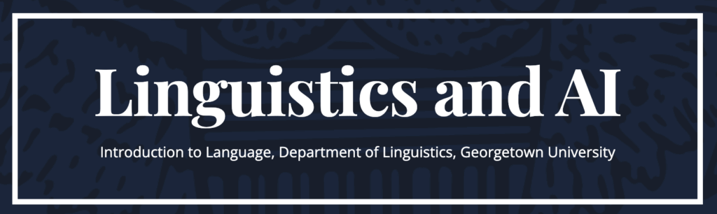Linguistics and AI